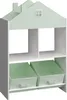 Kinderregal 'Vipsali' mit 2 Faltboxen Haus-Optik 90 x 60 x Produktbild-Vorschau 5