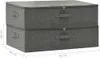 Aufbewahrungsboxen 2 Stk. Stoff 70x40x18 cm Anthrazit Produktbild-Vorschau 10