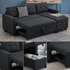 Sofa L Form Vitalispa Campina Anthrazit 226 x 163 cm mit Produktbild-Vorschau 5