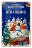 Blechschild Weihnachtsgrüße STRAUBING Geschenk Dekoration Produktbild-Vorschau 1