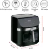 alpina Airfryer XXL - Heißluftfritteuse 9L - Air Fryer ab 6 Produktbild-Vorschau 2
