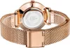Alienwork Armbanduhr Damen Roségold Metall Mesh Armband Produktbild-Vorschau 6
