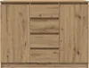 vidaXL Sideboard mit Schubladen Artisan-Eiche 100,5x35x76 Produktbild-Vorschau 6