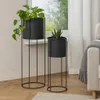 Pots en métal IDEM, 2 pièces noir Voir les images du produit 3