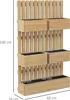 Outsunny Hochbeet Holz verstellbar Pflanzbeet mit Produktbild-Vorschau 3