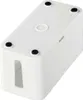 A white cable management box with cutouts on the side and rubber feet on the bottom. Anteprima dell’immagine prodotto