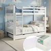 Homestyle4u Etagenbett 90x200 für Kinder 2 Matratzen Produktbild-Vorschau 12