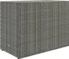 vidaXL Szafka ogrodowa szara 100x55,5x80 cm z polirattanu Podgląd zdjęcia produktu 6