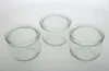 Three clear glass jars with lids are arranged on a white background. Produktbild-Vorschau