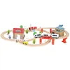 Holzeisenbahn Eisenbahn Kinder Zug Spielzeug 89 Teile mit Produktbild-Vorschau 11