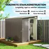 Outsunny Metall Gerätehaus 2,81m² 154x206,5x181 cm Produktbild-Vorschau 4