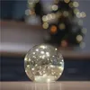 LED vánoční skleněná koule – zlatá, 15 cm, 3x AA, vnitřní, teplá bílá, časovač Anteprima dell’immagine prodotto