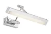 LED Bad- Spiegellampe mit Schalter verstellbar Chrom 37cm Produktbild-Vorschau 2