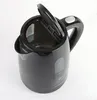 A black electric kettle with its lid open, shown from a top-down angle against a white background. Produktbild-Vorschau