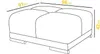 Polsterhocker, Mini Pouf B:91 cm x H:42 cm L:98 cm, Produktbild-Vorschau 2