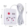 Rallonge multiprise Maclean 2 prises + 3xUSB 110-240V AC Voir les images du produit 9