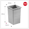 Hailo Inneneimer 1076099 hellgrau 15 Liter 226 x 233 x 350 Produktbild-Vorschau 2