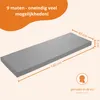 Bankkussen 140 x 40 cm, lichtgrijs, antislip onderkant, Productafbeelding-voorbeeld 2