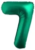 Folienballon 100cm Zahl 7 matt grün Produktbild-Vorschau 8