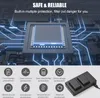 A graphic illustration of a microchip with glowing blue lines representing circuitry, overlaid with text and icons detailing product features. Náhled obrázku produktu