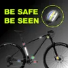 Autocollant réfléchissant pour vélo ovale rouge 2 pièces Voir les images du produit 5