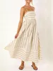 Vestito Lungo Donna - Abito Estivo a Righe - Copricostume Anteprima dell’immagine prodotto 7