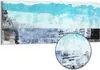 DEQORI Hybrid Leinwand Bild 150x60 cm 'Blaue Tiefen' Produktbild-Vorschau 1