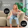 LUMALAND Pouf modulaire d'angle droit en velours côtelé Voir les images du produit 6