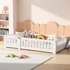 UnboxG Weißes Kinderbett 90x190cm mit umlaufendem Gitter Produktbild-Vorschau 9