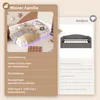 A comparison of two daybeds, one labeled 'Meiner Familie' (My Family) and the other 'Andere' (Others), with feature descriptions. Podgląd zdjęcia produktu