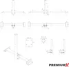 PremiumX BASIC X120-48 Dachsparrenhalter 120cm Mast Kappe Produktbild-Vorschau 7