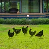 Evila Originals, Chickens, Gartenfiguren, Schwarz, Metall, Produktbild-Vorschau 1