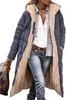 ASKSA Femme Longue Doudoune Chaude Polaire Réversible Veste Voir les images du produit 1