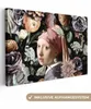 MuchoWow® - Leinwandbilder - Mädchen mit Perlenohrring - Produktbild-Vorschau 1