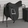 vidaXL Supporto per sella con 3 gambe in ferro nero Anteprima dell’immagine prodotto 2