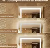 Badezimmerspiegel Touch 80 x 60cm LED 3 Lichtfarben dimmbar Produktbild-Vorschau 4