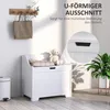 HOMCOM Cassapanca, contenitore, contenitore per cuscini con Anteprima dell’immagine prodotto 6