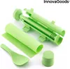 A set of green sushi-making tools arranged on a white background. Voir les images du produit