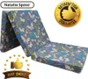 A folded mattress with a butterfly and floral pattern. Produktbild-Vorschau