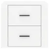 vidaXL Table de nuit blanc brillant 50x39x47 cm Voir les images du produit 5