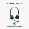 kwmobile 2x Ohr Polster für Jabra Engage 65 / Engage 75 / Produktbild-Vorschau 2