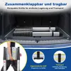 Ikodm Teleskopleiter Stehleiter 5m Alu  Mehrzweckleiter Produktbild-Vorschau 5