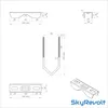 SkyRevolt Z-Ausleger 50cm Rohr 42mm Stahl SAT Geländer Produktbild-Vorschau 6