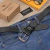 Cintura da uomo in pelle, 100 % pelle naturale, per Anteprima dell’immagine prodotto 6