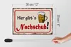 Holzschild Bier 30x20cm hier gibt´s Nachschub Produktbild-Vorschau 6