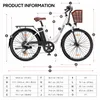 Qekud 26-B1 Elektrické městské kolo – motor 250W, baterie Náhled obrázku produktu 4