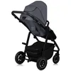 A gray and black stroller is shown against a white background. Produktbild-Vorschau