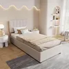 Letto imbottito 90x200 cm, letto per bambini/ragazzi con Anteprima dell’immagine prodotto 15