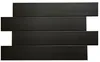 A set of black decorative foam panels arranged in a staggered pattern against a white background. Anteprima dell’immagine prodotto