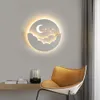 Mond-Wandleuchte, Kinder-Design mit Stern und Mond, LED 20 Produktbild-Vorschau 4